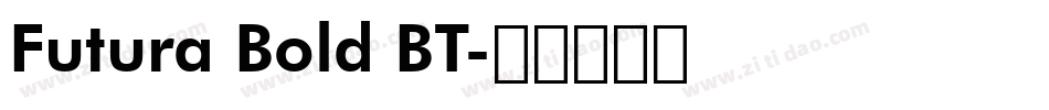 Futura Bold BT字体转换